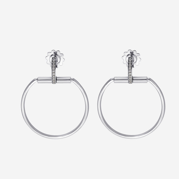 Roberto Coin 18K White Gold Classic Parisienne Drop Earrings 8882385AWERX