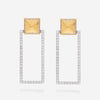 Roberto Coin Obelisco 18K Yellow Gold and White Gold, Diamond 1.52ct. tw. Drop Earrings 8882496AJERX - THE SOLIST