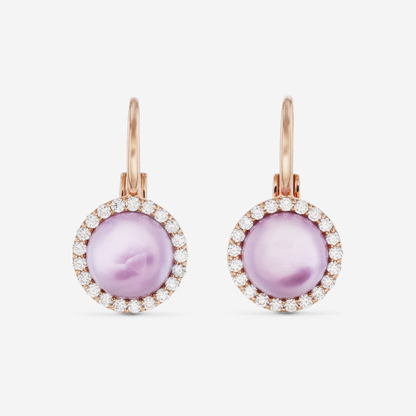 Roberto Coin 18K Rose Gold, Amethyst and Diamond Drop Earrings - THE SOLIST