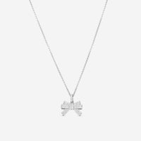 Roberto Coin Cinderella Bow 18K White Gold Diamond Necklace 8882685AWCHX