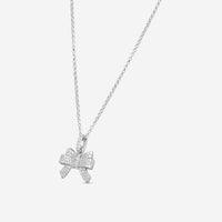 Roberto Coin Cinderella Bow 18K White Gold Diamond Necklace 8882685AWCHX