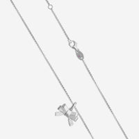 Roberto Coin Cinderella Bow 18K White Gold Diamond Necklace 8882685AWCHX