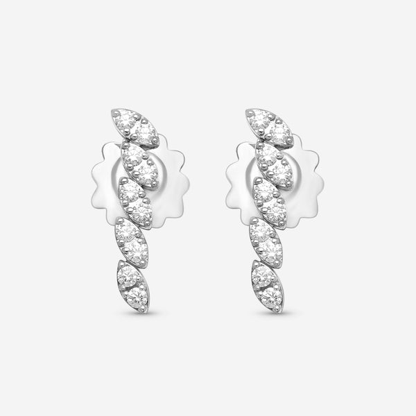 Roberto Coin Marquesa 18K White Gold Diamond Drop Earrings 8882875AWERX - THE SOLIST