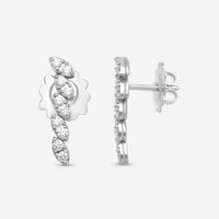 Roberto Coin Marquesa 18K White Gold Diamond Drop Earrings 8882875AWERX - THE SOLIST