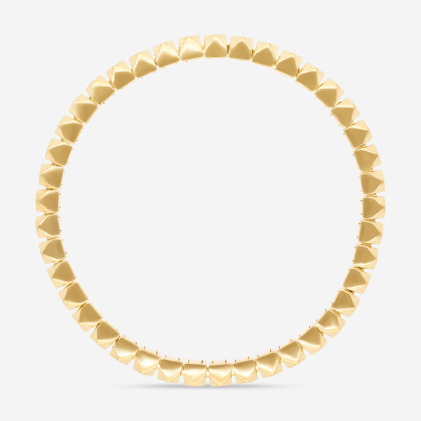 Roberto Coin Obelisco 18K Yellow Gold Diamond Flexible Bangle Bracelet 8883018AYLBX - THE SOLIST