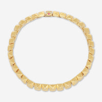 Roberto Coin Obelisco 18K Yellow Gold Diamond Accents Narrow Bangle Bracelet 8883023AYLBX - THE SOLIST