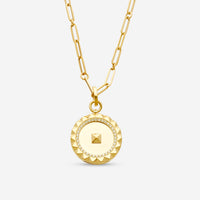 Roberto Coin Obelisco 18K Rose Gold Diamond Medallion Pendant Necklace 8883121AX19X - THE SOLIST