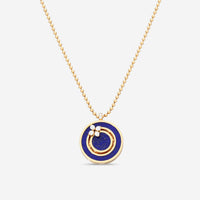 Roberto Coin Love in Verona 18K Rose Gold Diamond & Blue Lapis Pendant Necklace 8883126AX17X - THE SOLIST