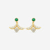 Roberto Coin 18K Yellow Gold Diamond & Emerald Drop Earrings 8883220AYERX