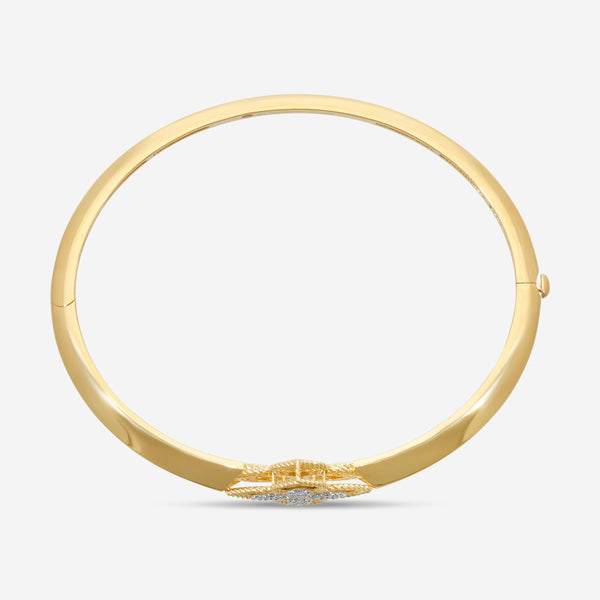 Roberto Coin Venetian Princess 18K Yellow Gold Diamond Bangle 8883234AJBAXS