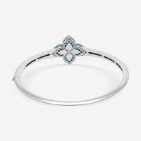 Roberto Coin Venetian Princess 18K White Gold Blue Jade and Diamond Bangle Bracelet 8883235AWBAXT - THE SOLIST