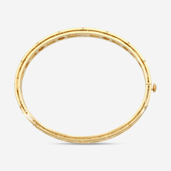 Roberto Coin Navarra 18K Yellow Gold Diamond & Sapphire Bangle 8883250AYBAXS