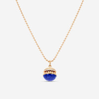 Roberto Coin Mosaic 18K Rose Gold Blue Lapis & Diamond Pendant Necklace 8883552AX17XL - THE SOLIST