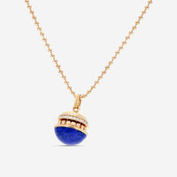 Roberto Coin Mosaic 18K Rose Gold Blue Lapis & Diamond Pendant Necklace 8883552AX17XL - THE SOLIST