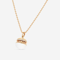 Roberto Coin Mosaic 18K Rose Gold Ceramic & Diamond Pendant Necklace 8883553AX17X