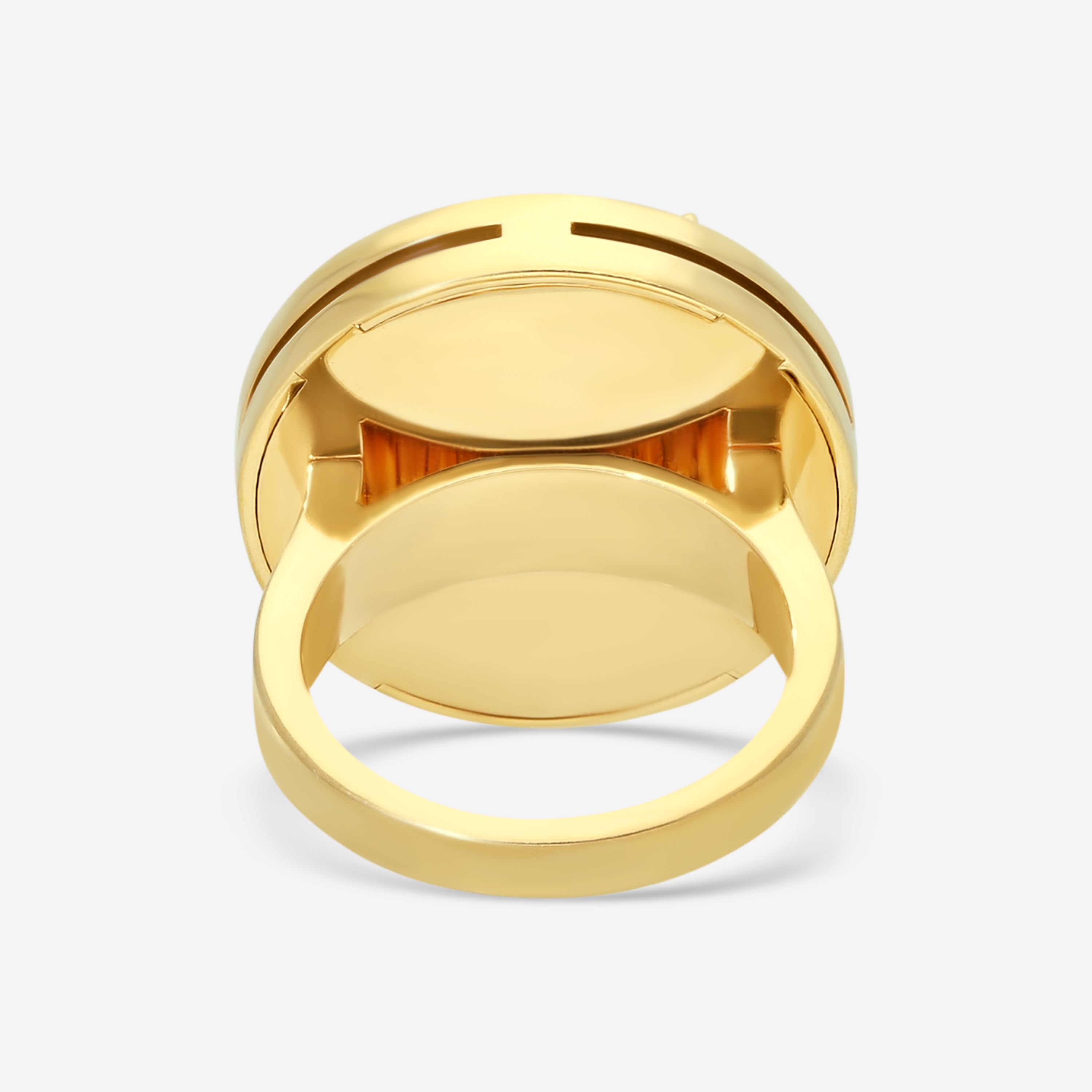 Roberto Coin Love in Verona 18K Rose Gold Diamond, Black Jade & Malachite Ring Sz. 6.5 8883125AX65X