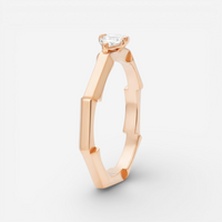 Gucci Link to Love 18K Rose Gold Diamond Ring YBC7449710010 - THE SOLIST