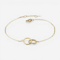 Ina Mar 14K Yellow Gold Plain/Twist Chain Bracelet 9024277.5