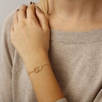 Ina Mar 14K Yellow Gold Plain/Twist Chain Bracelet 9024277.5