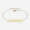Ina Mar 14K Yellow Gold Engravable Bar Bracelet 9025567.5