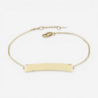 Ina Mar 14K Yellow Gold Engravable Bar Bracelet 9025567.5