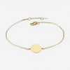 Ina Mar 14K Yellow Gold Round Disc Chain Bracelet 9025637.5