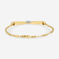 Roberto Coin Classic Parisienne 18K Yellow & White Gold Diamond Chain Bracelet 9151183AJLBX - THE SOLIST