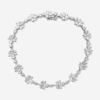 Cosibelli Wish 14K White Gold Floral Diamond Tennis Bracelet CJ/2938