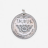 Konstantino Zodiac Taurus Sterling Silver & 18K Yellow Gold Carved Pendant MEKJ634-130 - THE SOLIST