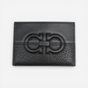 Salvatore Ferragamo Gancini Men's 724056 Black Card Holder MSRP $295 - THE SOLIST