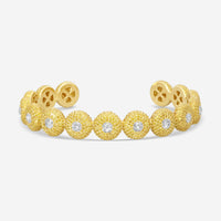 Lugano 18K Rose Gold Diamond Cuff Bracelet 942967 - THE SOLIST