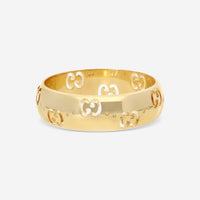 Gucci Icon 18K Yellow Gold Band Ring YBC8043350010 MSRP $1,850 - THE SOLIST