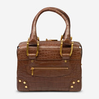 Chopard Caroline Mini Matte Brown Alligator Leather Handbag 95000-0193