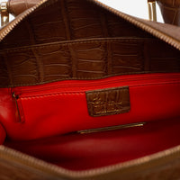 Chopard Caroline Mini Matte Brown Alligator Leather Handbag 95000-0193 - THE SOLIST