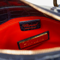 Chopard Caroline Mini Shiny Blue Alligator Leather Handbag 95000-0279 - THE SOLIST