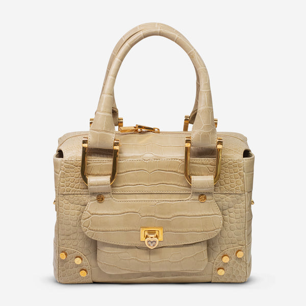 Chopard Caroline Mini Matte Beige Alligator Leather Handbag 95000-0280 - THE SOLIST