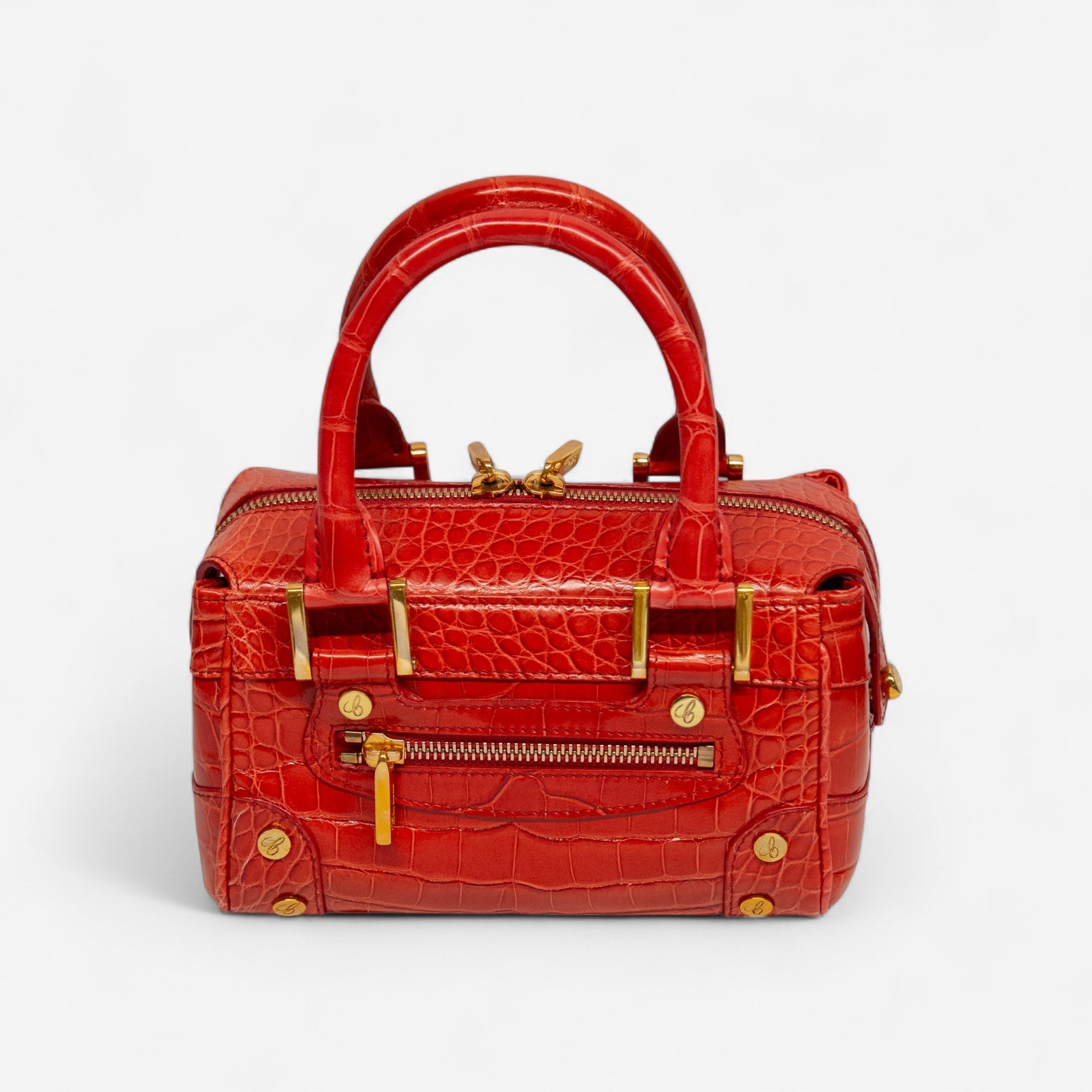 Chopard Baby Caroline Red Shiny Alligator Leather Handbag 95000-0282