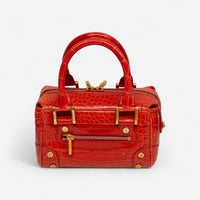Chopard Baby Caroline Red Shiny Alligator Leather Handbag 95000-0282