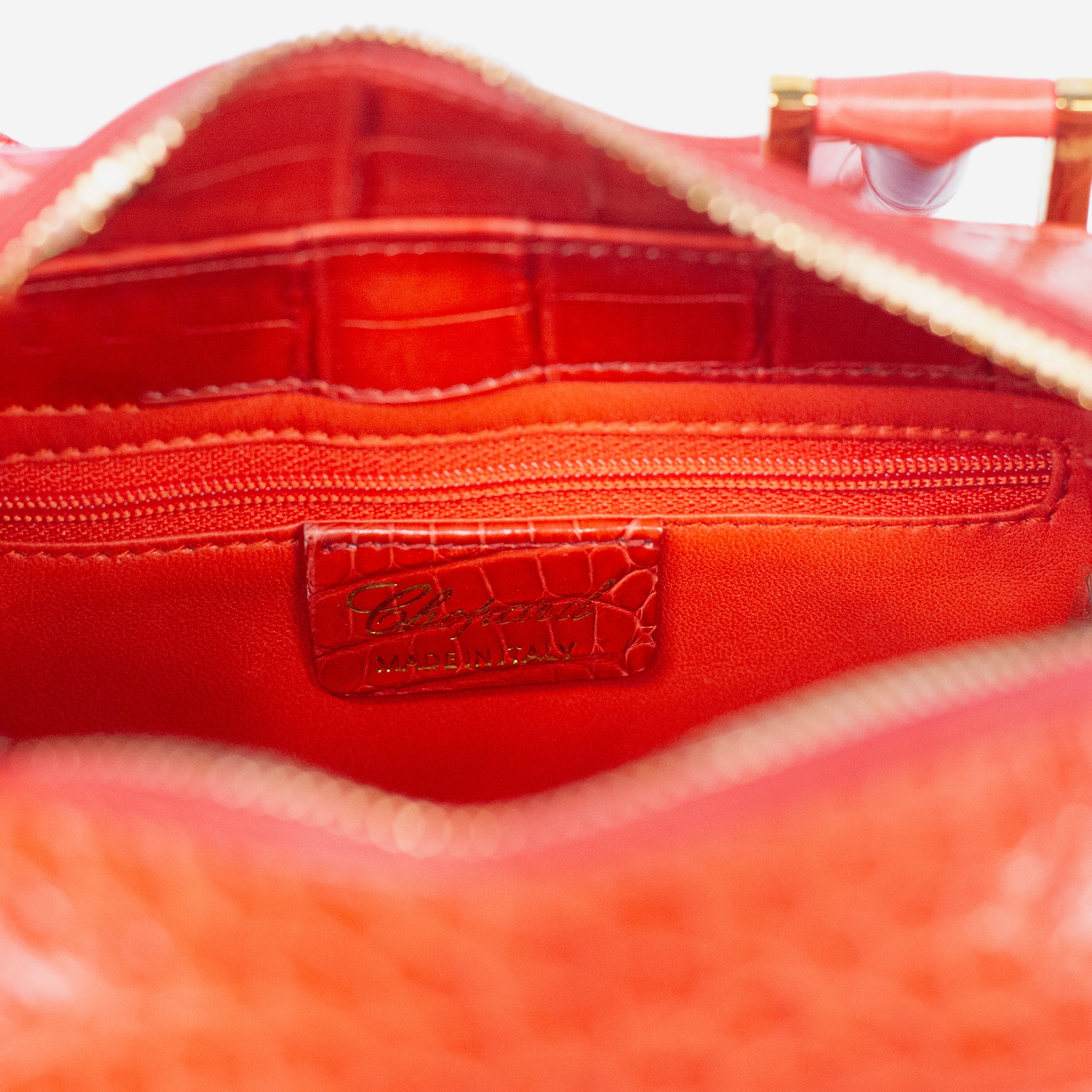 Chopard Baby Caroline Red Shiny Alligator Leather Handbag 95000-0282 - THE SOLIST