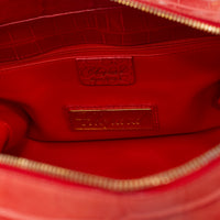 Chopard Caroline Mini Shiny Coral Alligator Leather Handbag 95000-0206 - THE SOLIST