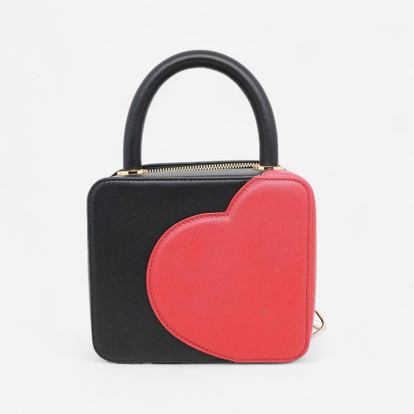 Chopard Green Carpet Chloe Sevigny Black & Red Leather Shoulder Bag 95000-0980 - THE SOLIST