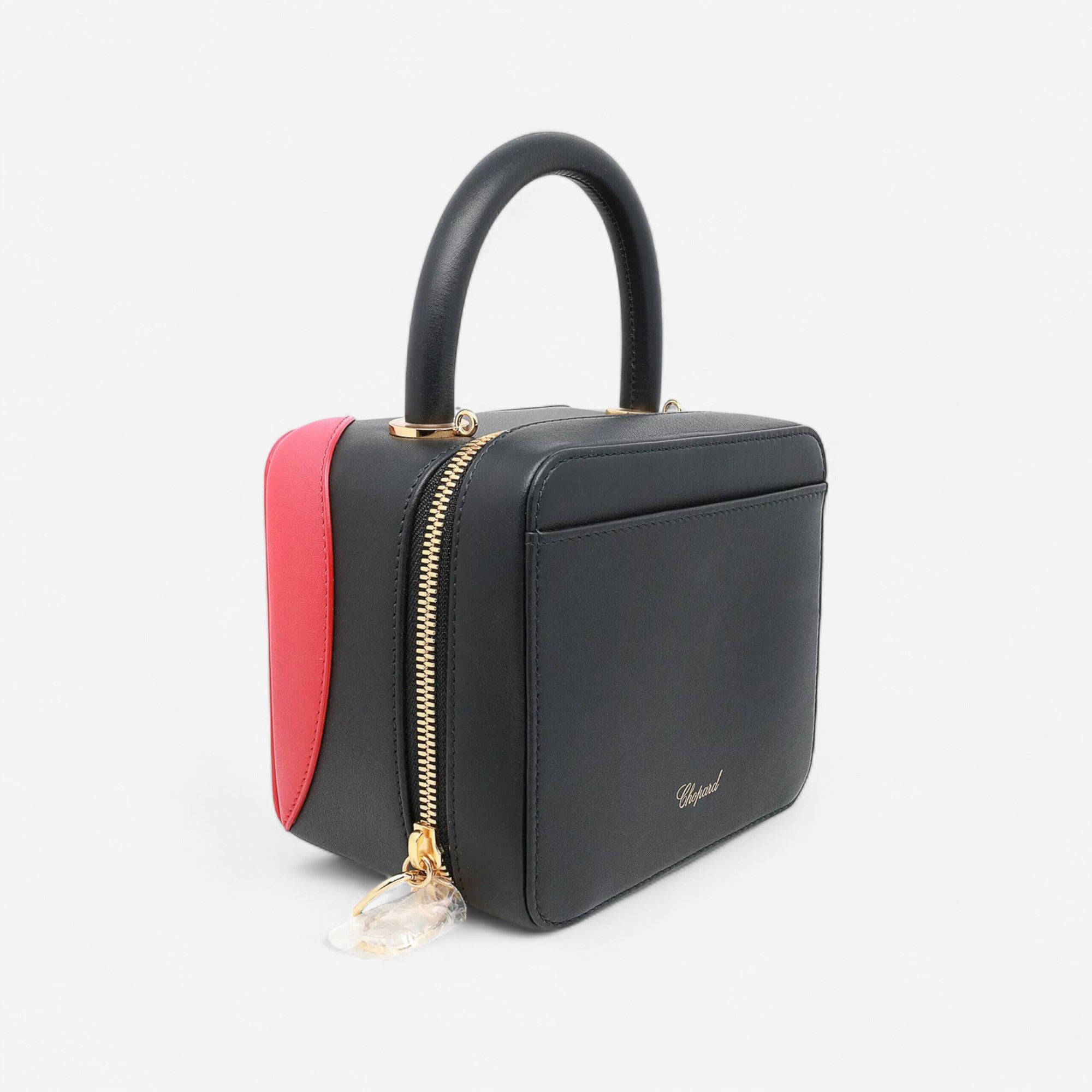 Chopard Green Carpet Chloe Sevigny Black & Red Leather Shoulder Bag 95000-0980 - THE SOLIST