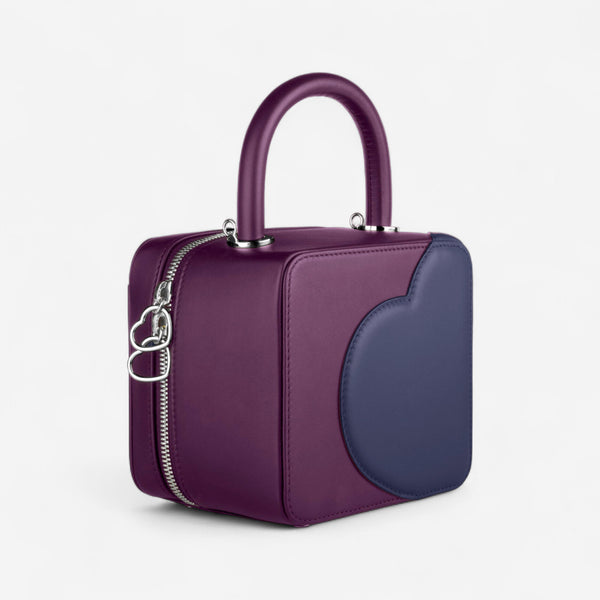 Chopard Green Carpet Chloe Sevigny Purple & Navy Blue Leather Shoulder Bag 95000-0981 - THE SOLIST