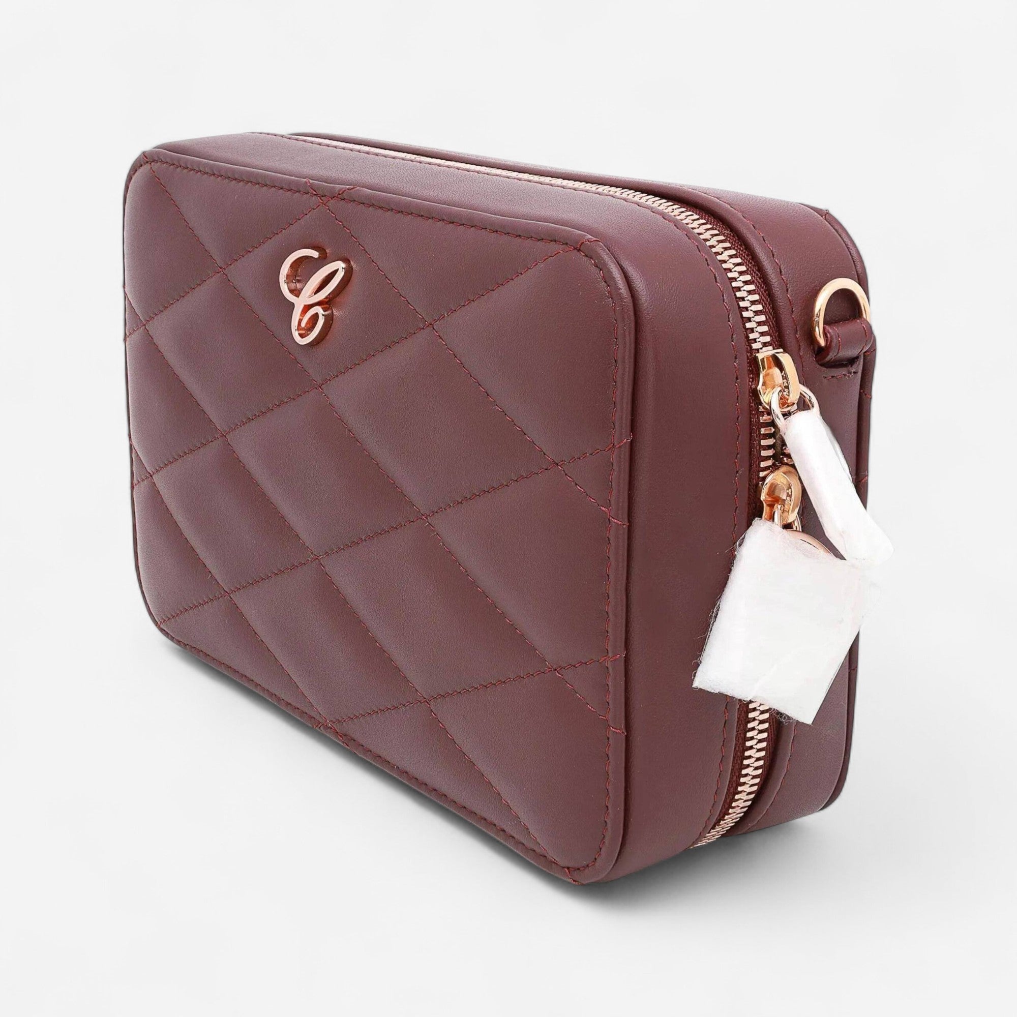 Chopard Happy Hearts Bordeaux Leather Mini Chain Bag 95000-1099 - THE SOLIST
