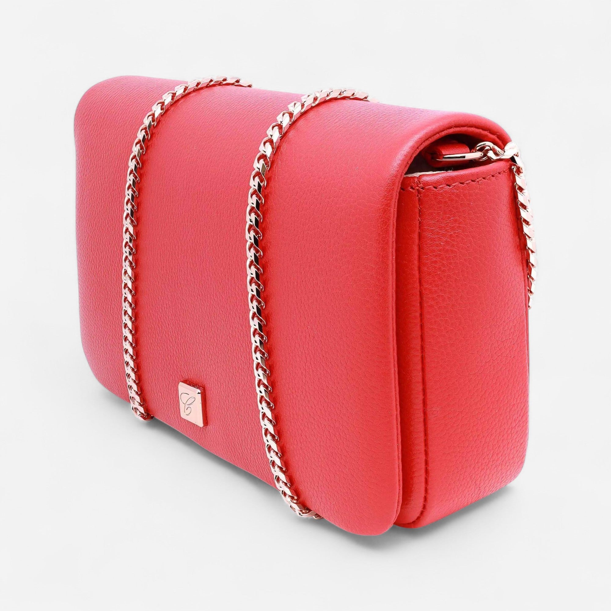 Chopard Ice Cube Red Leather Crossbody Bag 95000-1105 - THE SOLIST
