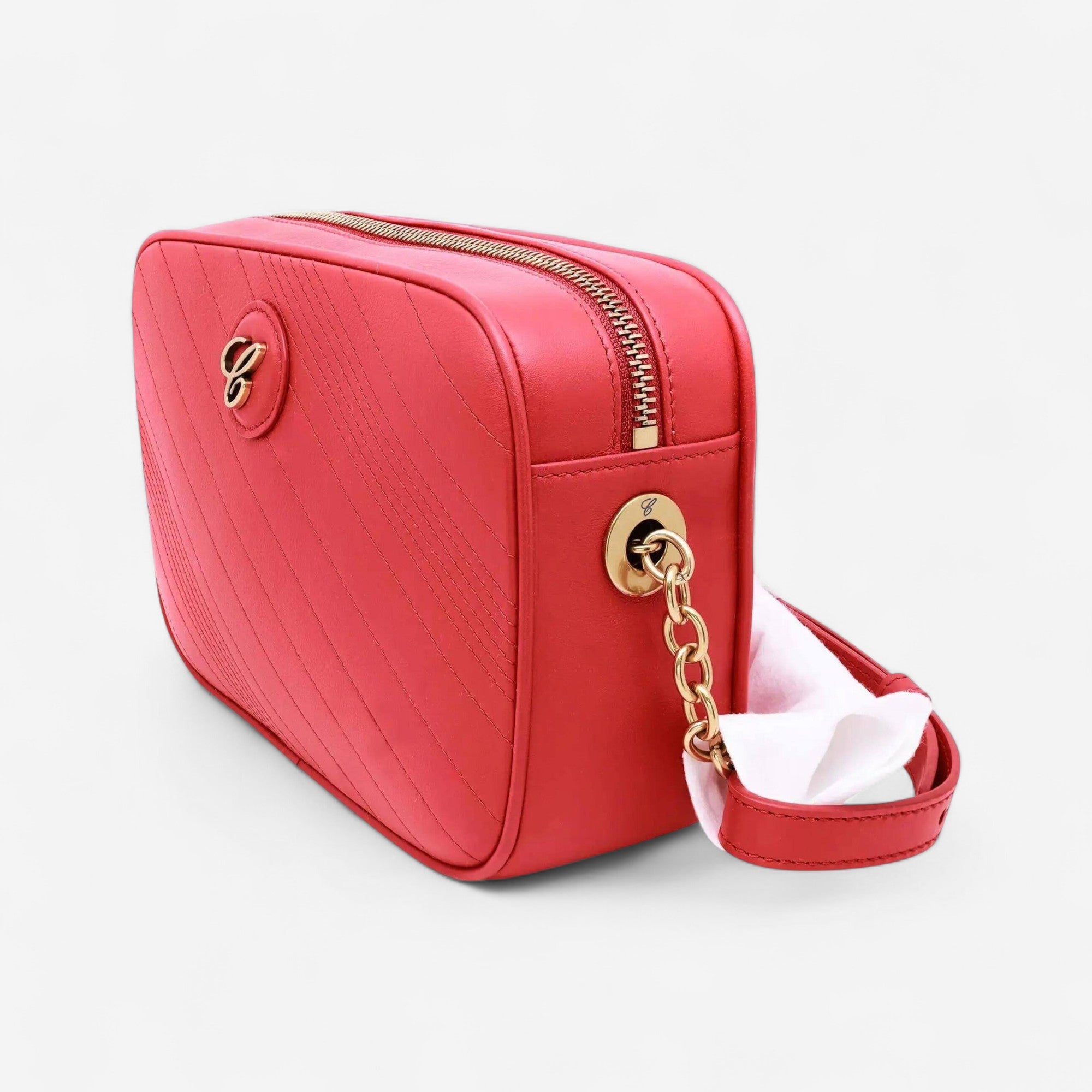 Chopard Happy Sport Red Leather Crossbody Bag 95000-1108 - THE SOLIST
