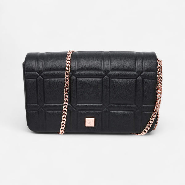 Chopard Ice Cube Black Leather Mini Chain Bag 95000-1163 - THE SOLIST