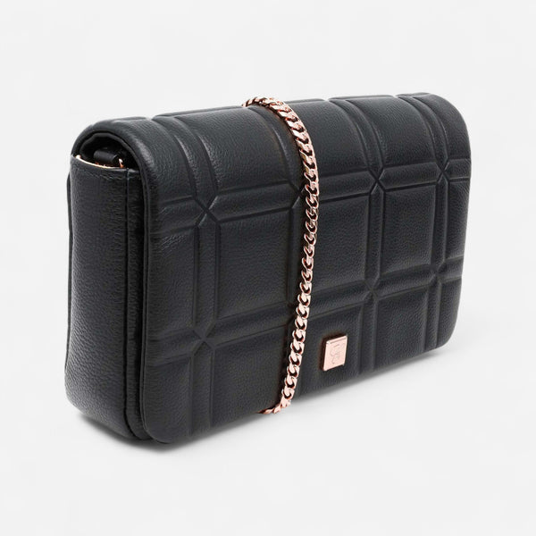 Chopard Ice Cube Black Leather Mini Chain Bag 95000-1163 - THE SOLIST