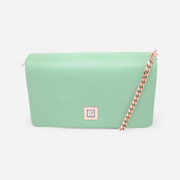 Chopard Ice Cube Mint Green Leather Shoulder Bag 95000-1173 - THE SOLIST