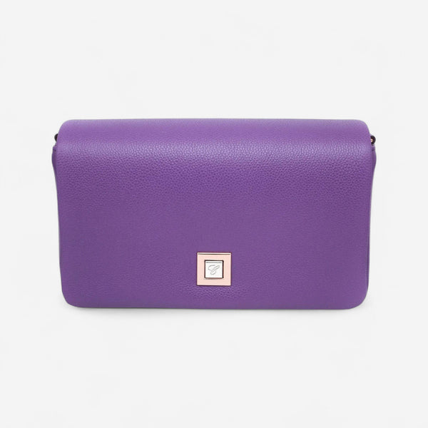 Chopard Ice Cube Purple Leather Shoulder Bag 95000-1174 - THE SOLIST